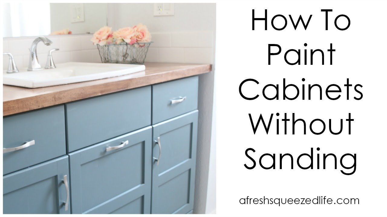 Can Kitchen Cabinets Be Painted Without Sanding