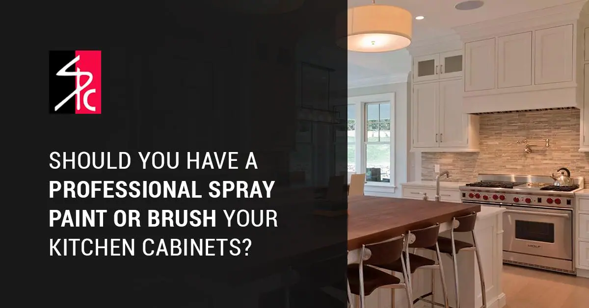 How Do Professionals Spray Kitchen Cabinets