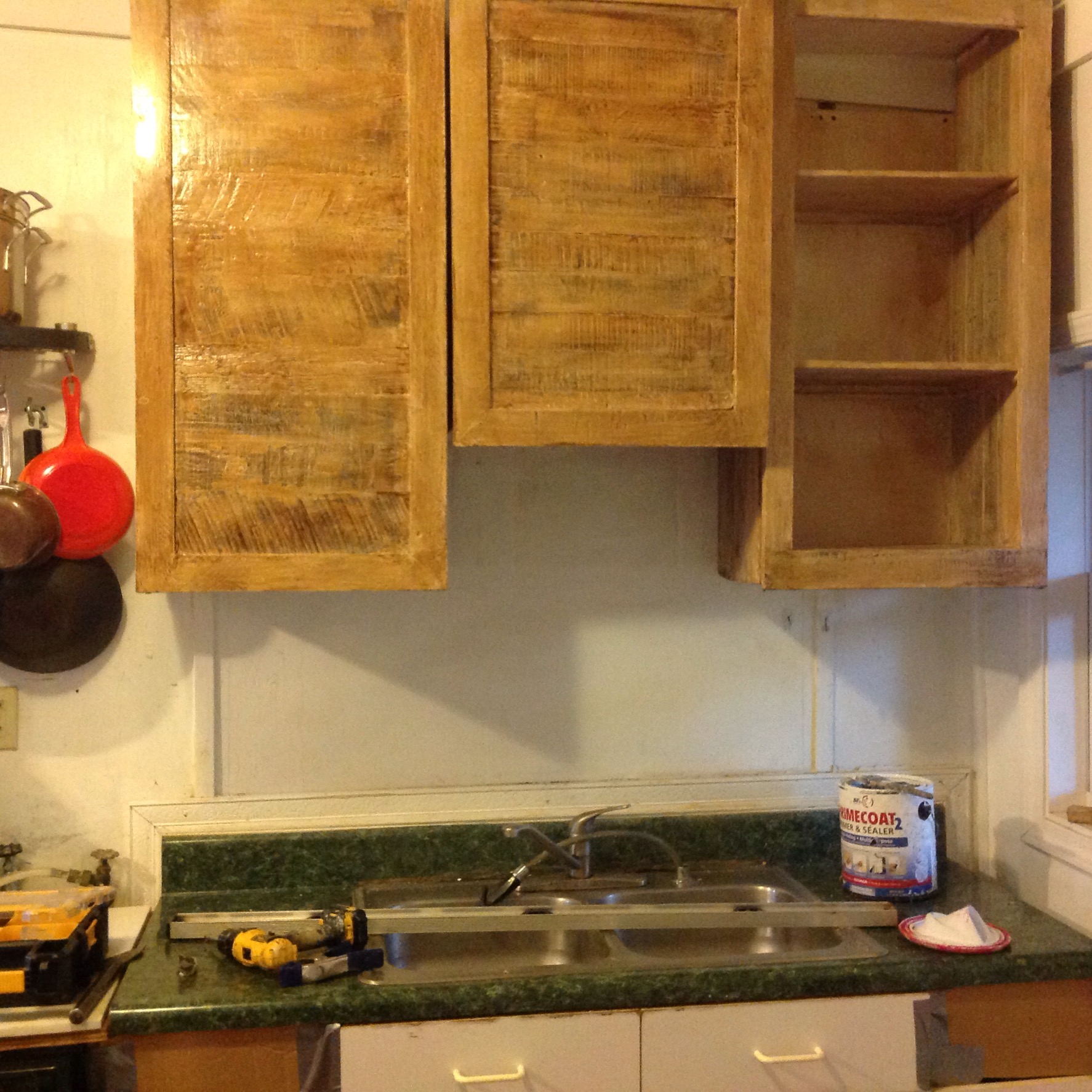 How to Make Kitchen Cabinets Out of Pallets