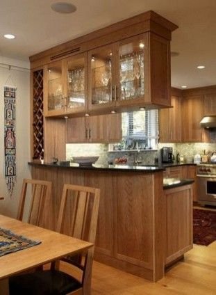 Kitchen Cabinets Suspended from Ceiling