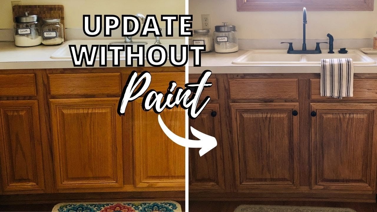 Update Kitchen Cabinets Without Painting