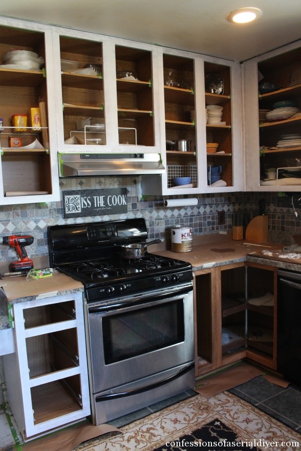 When Painting Kitchen Cabinets Do I Paint the Inside